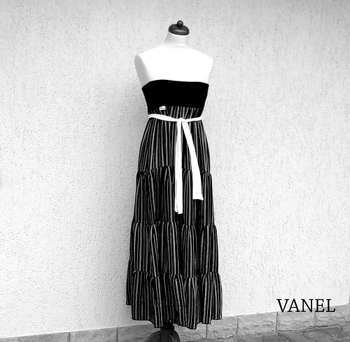 Black and white - super dlouhá sukně — foto 4