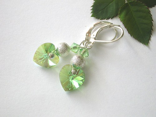 Swarovski náušnice Peridot AB — foto 2