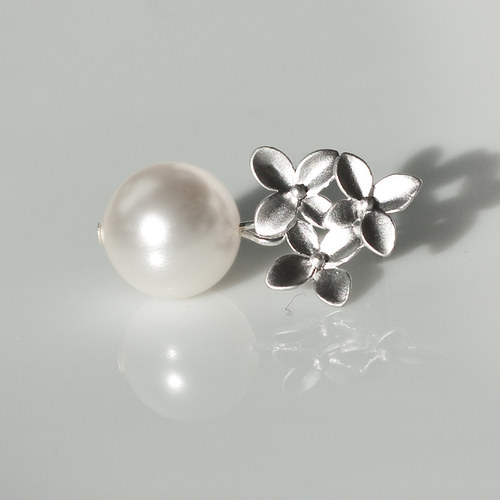 Perlové náušnice Swarovski — foto 2