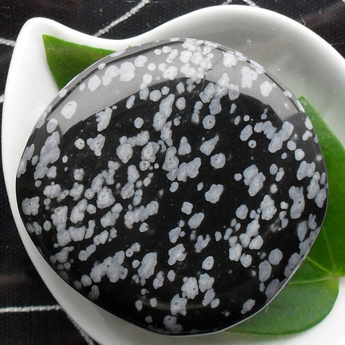Obsidián vločkový 43x41mm — foto 2