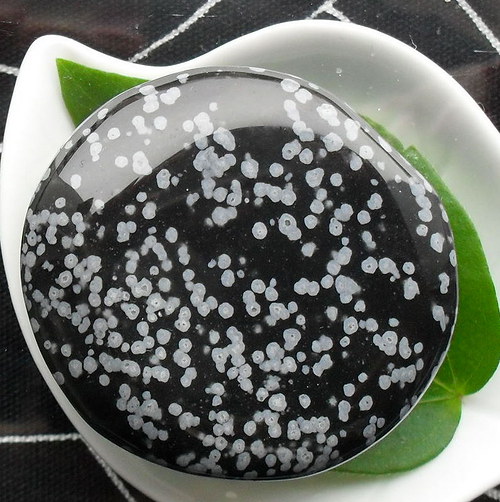 Obsidián vločkový 44x42mm — foto 2