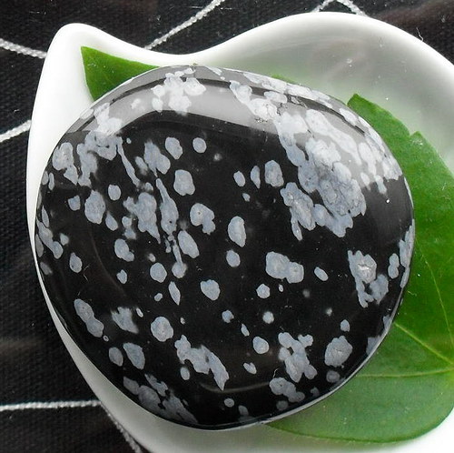 Obsidián vločkový 42x40mm — foto 2