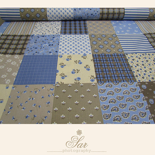 Modrý patchwork — foto 2
