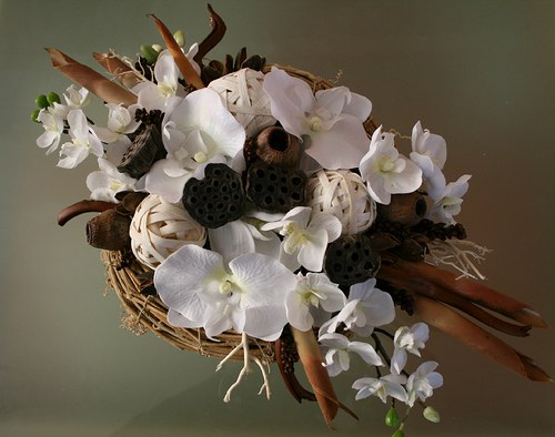 Velká celoroční dekorace s orchidejemi — foto 4