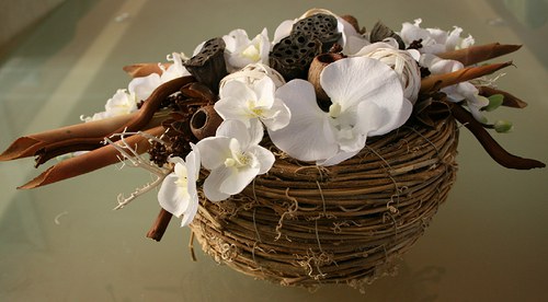 Velká celoroční dekorace s orchidejemi — foto 6