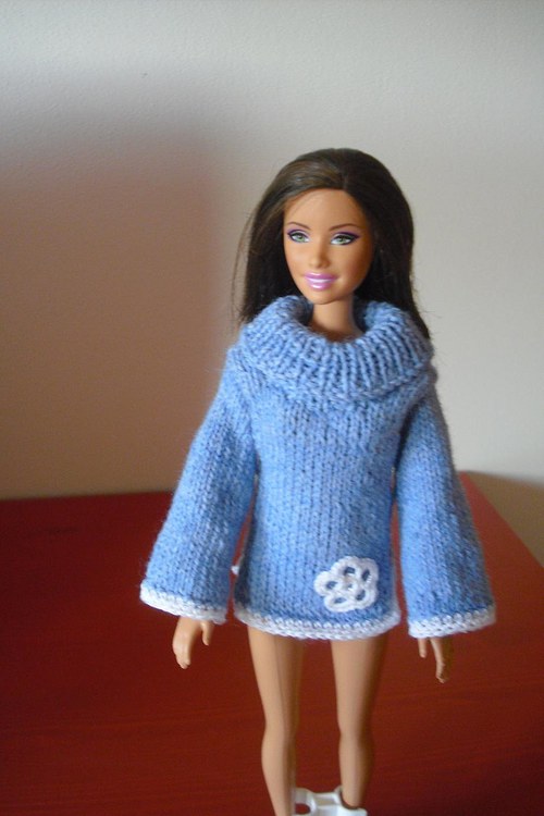 Modrý rolák pro barbie — foto 2