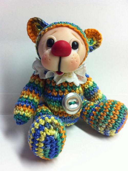 Timmy - klaun háčkovaný medvídek — foto 2