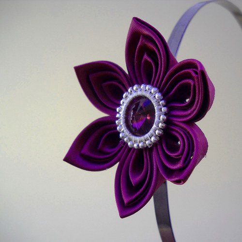 Kanzashi čelenka Mina — foto 3