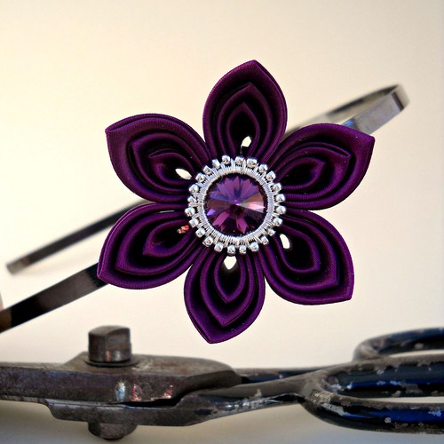 Kanzashi čelenka Mina — foto 2