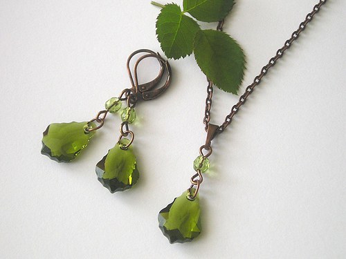 Swarovski sada Baroko Olivine — foto 2