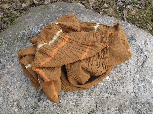 Batikovaný šál (150x40cm) — foto 2