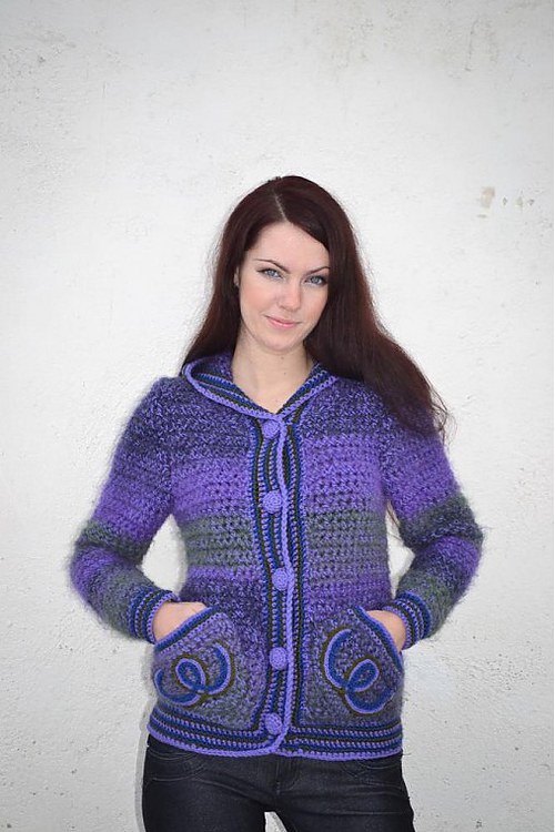 Kabátik "Violet spirit" — foto 4