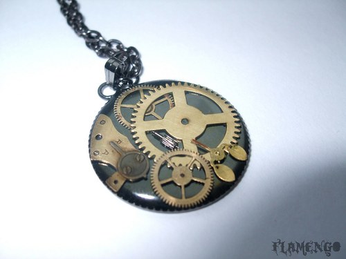 Steampunk přívěsek-kulatý — foto 3