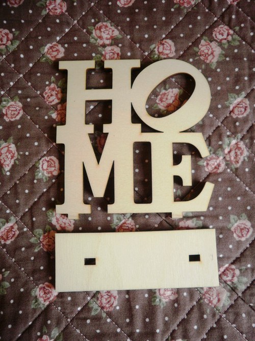 Nápis HOME ve stojánku 10cm — foto 3