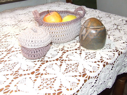 Háčkovaná podzimní souprava — foto 3