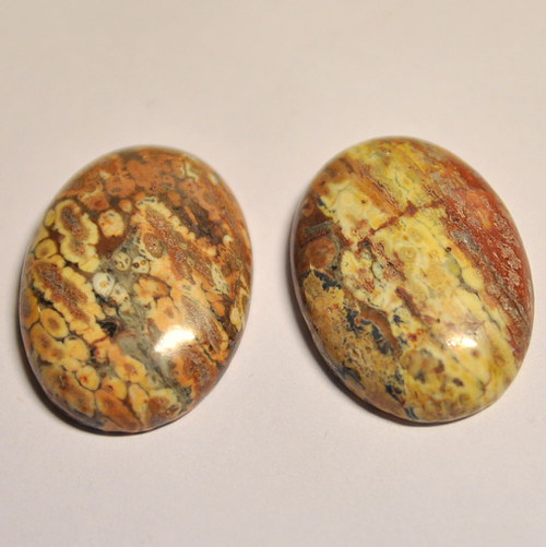 25. Kabošon leopardí jaspis 30x20 mm — foto 2