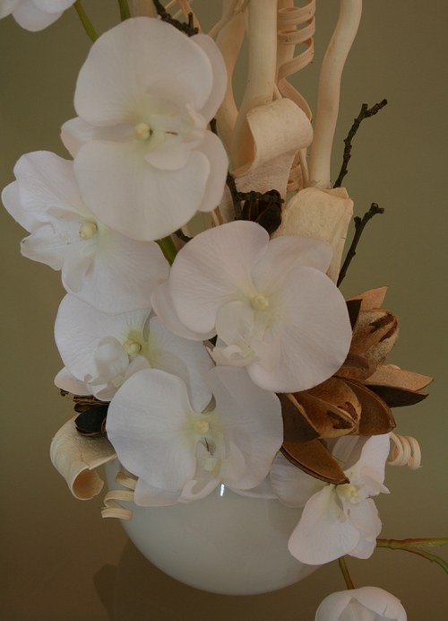 Celoroční dekorace s orchidejemi do výšky — foto 5