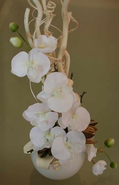 Celoroční dekorace s orchidejemi do výšky — foto 6