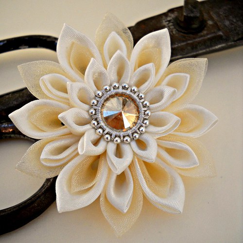 Kanzashi spona/brož Sui — foto 3