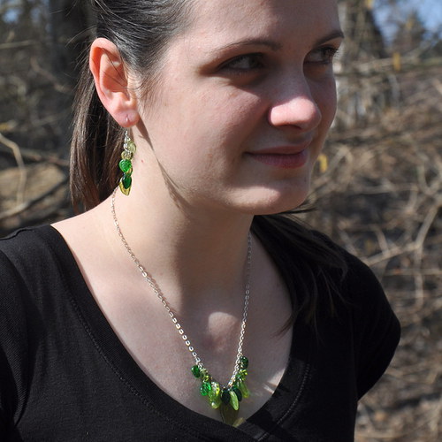 Fairy forest: Pro dryádu - jarní náušnice — foto 2