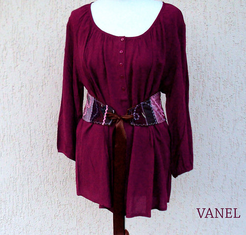 Original Textile Belt - pink - textilní pásek — foto 5
