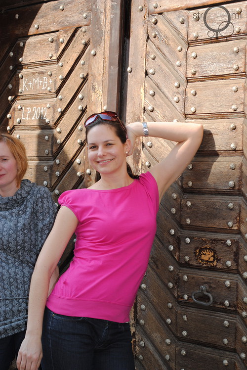 Růžové s vázačkou, vel. M — foto 5