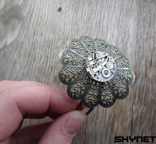 Steampunk náramek — foto 6