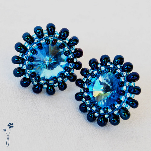 IRIS náušnice Swarovski — foto 2