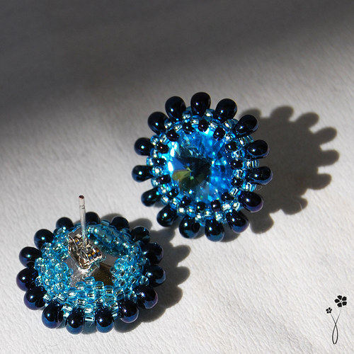 IRIS náušnice Swarovski — foto 4