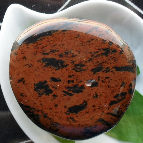 Obsidián moka 40x40x9mm — foto 2