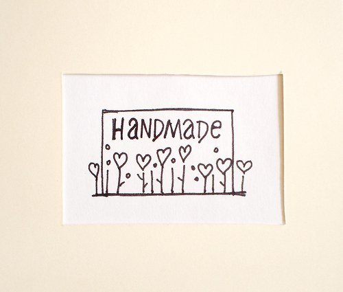 Hand made srdíčka. Razítko. — foto 2