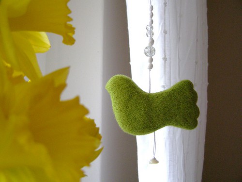 Knoflíky pro štěstí. Ptáček. — foto 3
