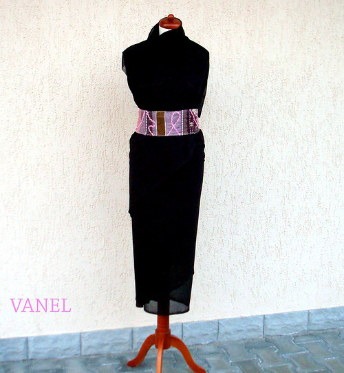 Original Textile Belt - pink - textilní pásek — foto 6