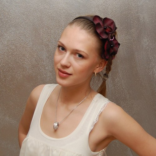 Smyslná orchidea ... čelenka SLEVA — foto 3