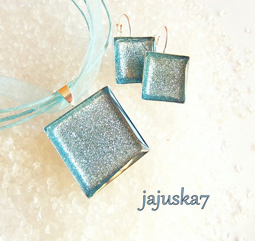 Sparkle SADA čtvercová *SVĚTLE MODRÁ* — foto 2