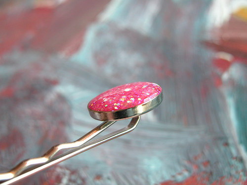 Pink třpytivka do vlasů — foto 2
