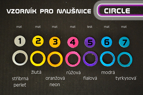 Náušnice Orange circle — foto 2