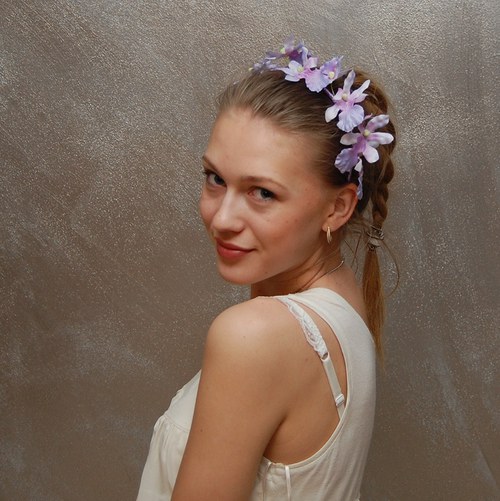 Jarní orchidea ... čelenka — foto 5