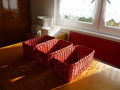 Košíky červená + bílá — foto 2