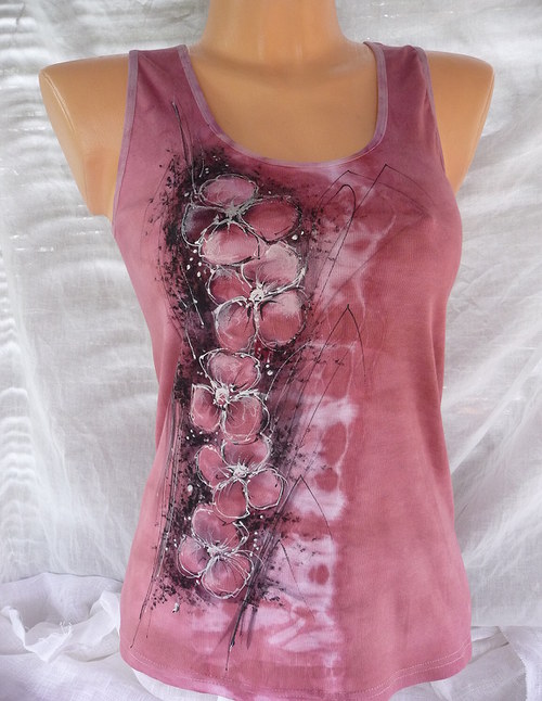 Dámské tílko s květy(L-XL) — foto 4