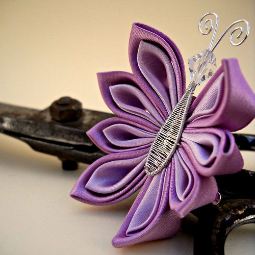 Kanzashi spona/brož Cho — foto 2