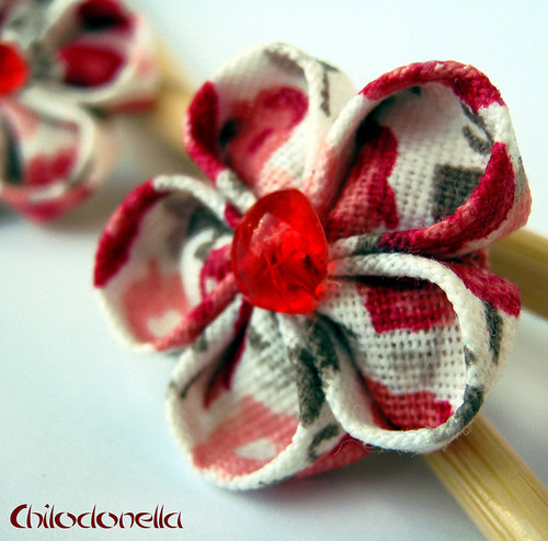 Kanzashi Rōzu - náušnice — foto 2