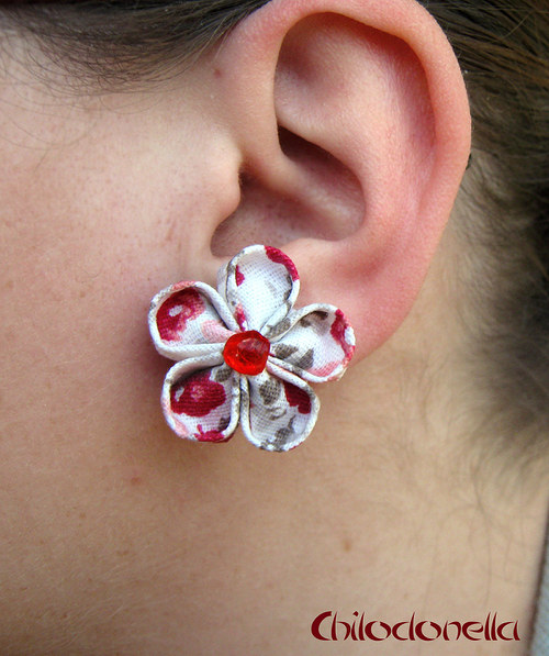Kanzashi Rōzu - náušnice — foto 4