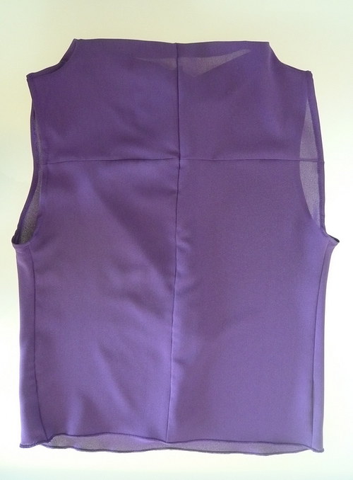 Fialovy hedvabny top — foto 3