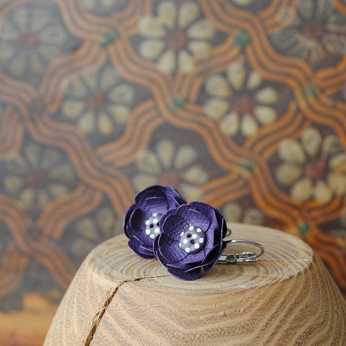 Náušnice Paper Plum — foto 2