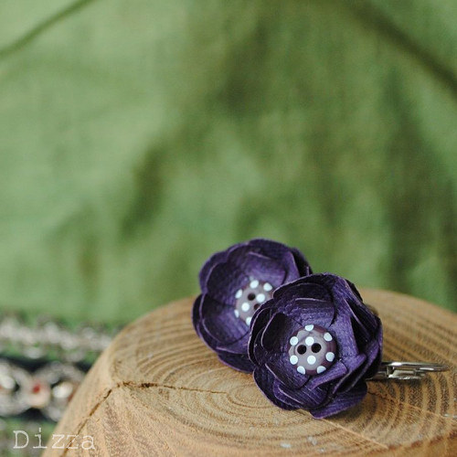 Náušnice Paper Plum — foto 4
