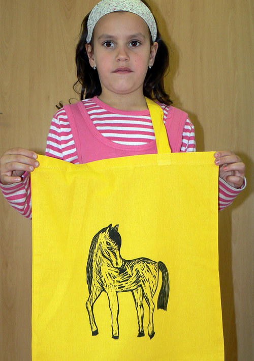Plátěná nákupka koníková — foto 2