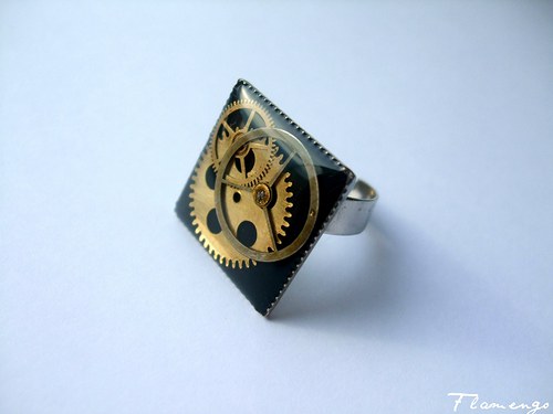 Steampunkový prsten — foto 2