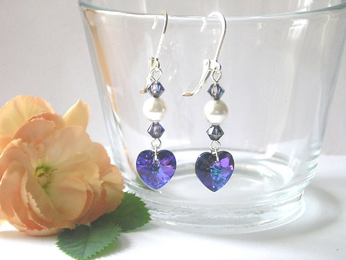 Swarovski náušnice Heliotrope AB — foto 3