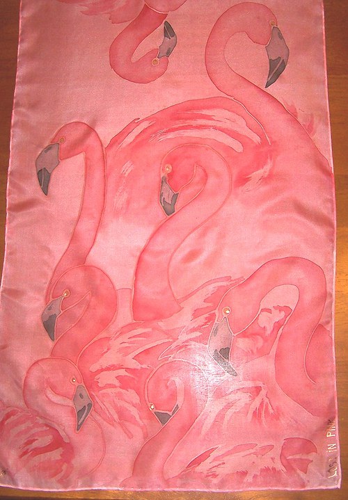 Hedvíábná šála "Lost in Pink" — foto 3